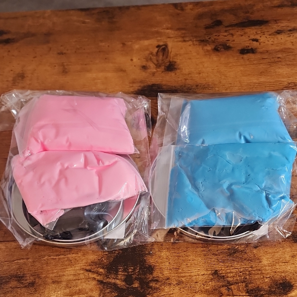 Pink and Blue Craft Clay Set Complete Set They Both Have a Med & Small For Both